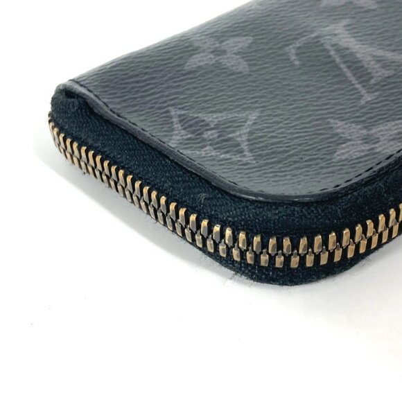 LOUIS VUITTON M63536 MonogramEclipse Portemone Jules Wallet Coin Case coin purse - Picture 4 of 11